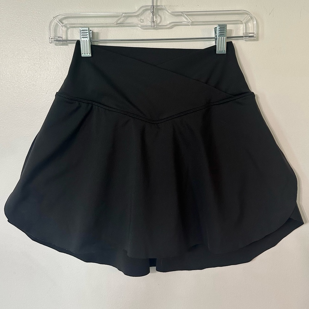 Black Women's Athletic Skort - Flared Active Shorts Women’s Small